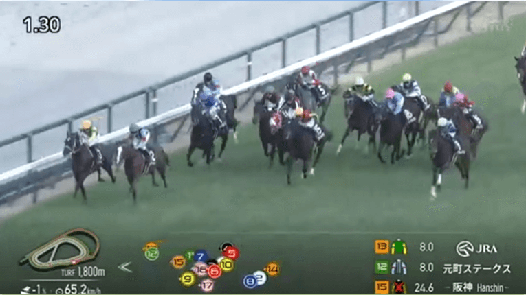 阪神10Rのゴール前の様子